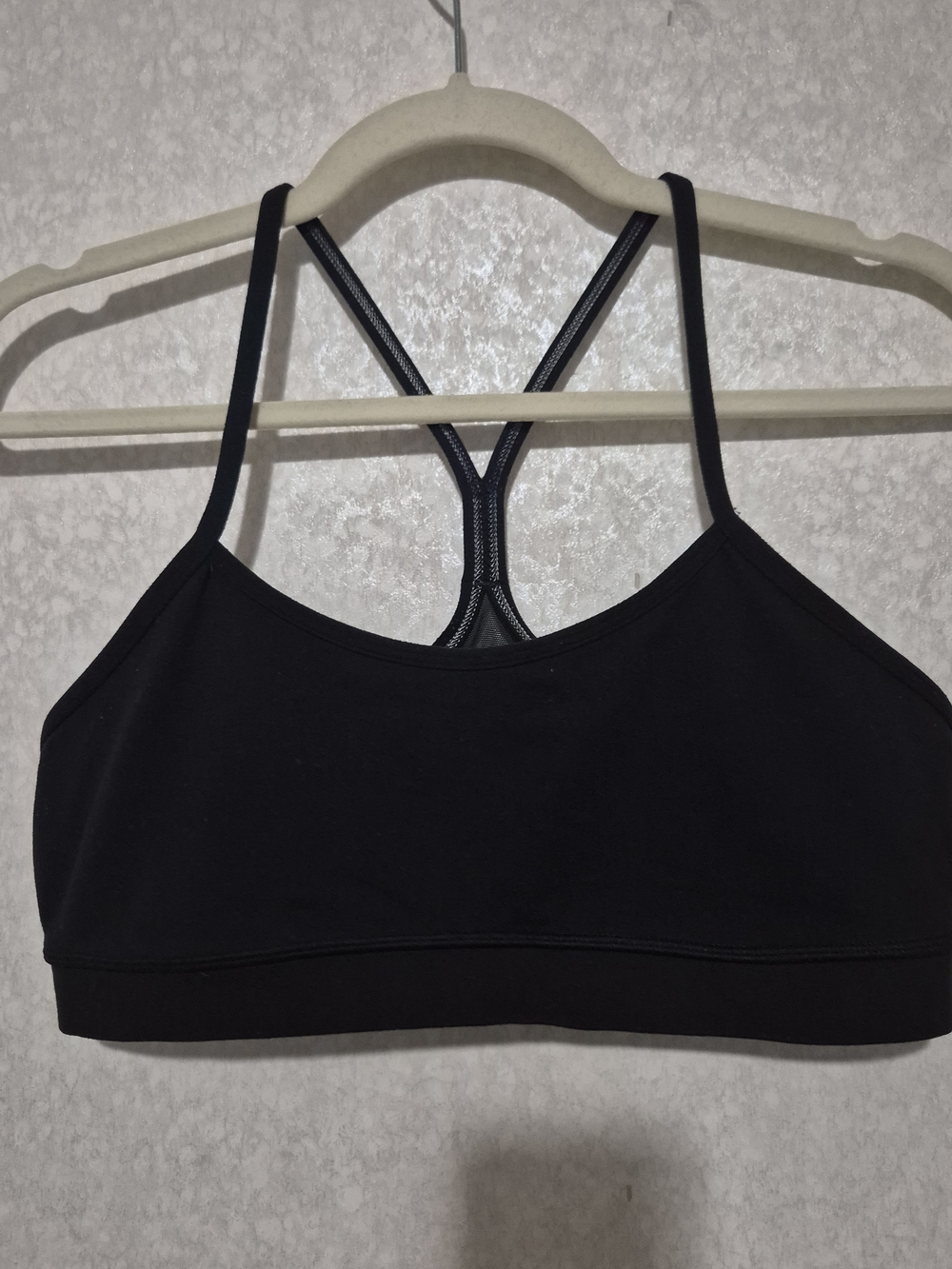 lululemon athletica Black Strappy Racerback Sports Bra-Size:10